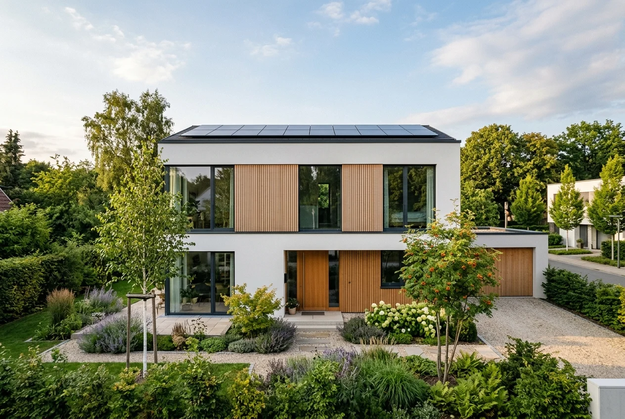 Klimafreundlicher Neubau im Effizienzhaus-40-Standard