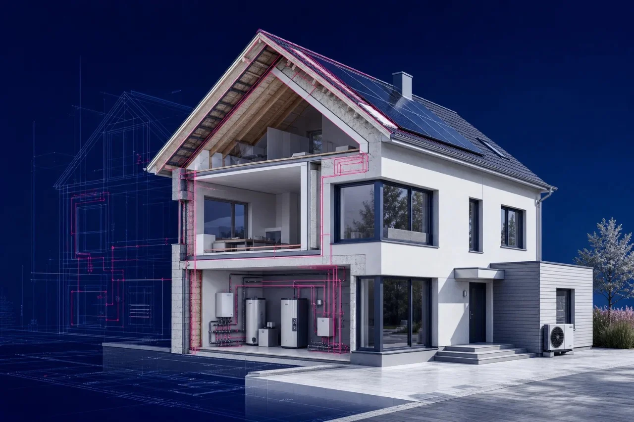 Energetisch geplantes Effizienzhaus